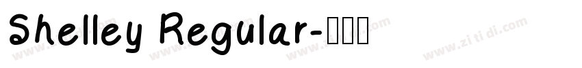 Shelley Regular字体转换